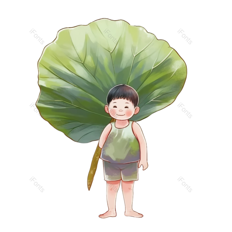 叶子图片,儿童节元素,夏至PNG,元素免抠素材
